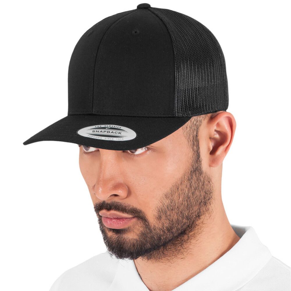 FLEXFIT TRUCKER CAP ONE SIZE SVART