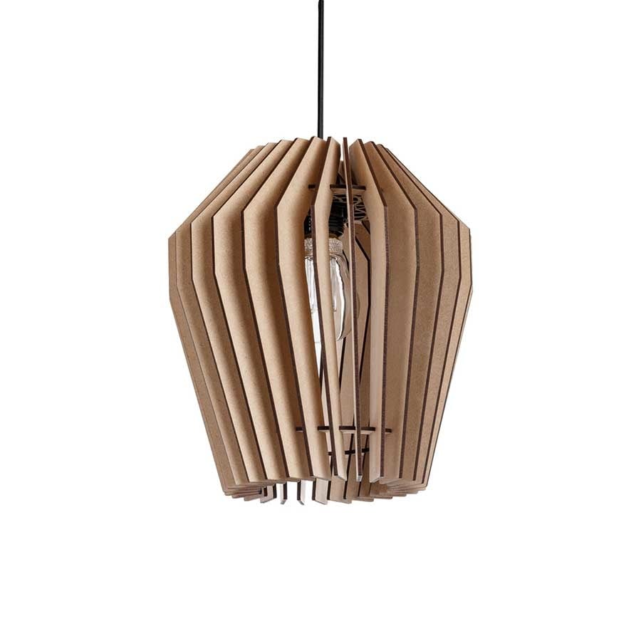 Blij Design hanglamp Corner - 1 lichts - 24 x 135  cm - beige