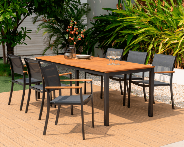 Lynx 9 Piece Dining Setting