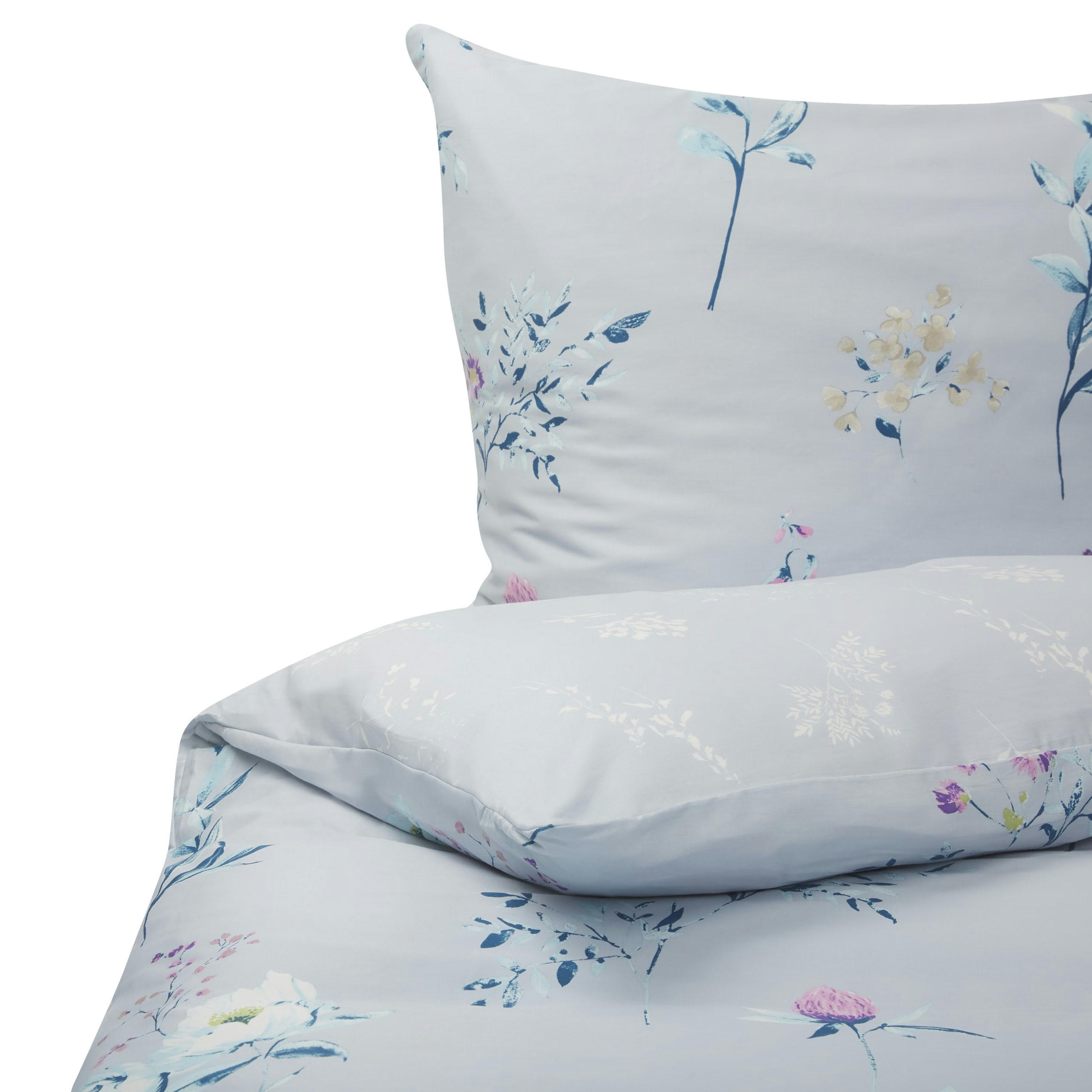 EVERGREEN - Linge de lit en tissu bleu