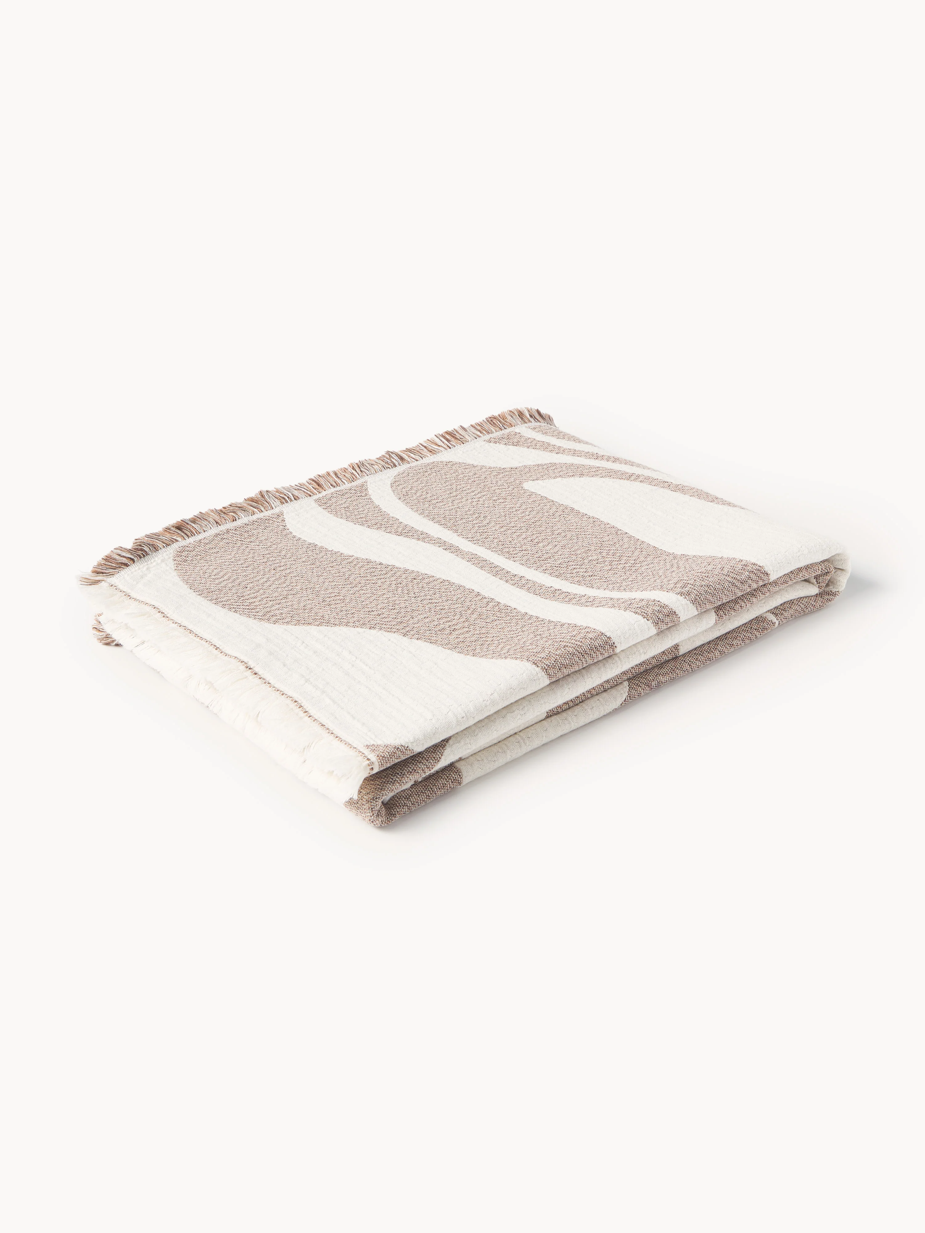 Jacquard-Tagesdecke Rui mit Fransen