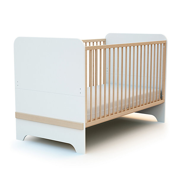 Lit evolutif 70x140 AT4 Carrousel Blanc et hêtre