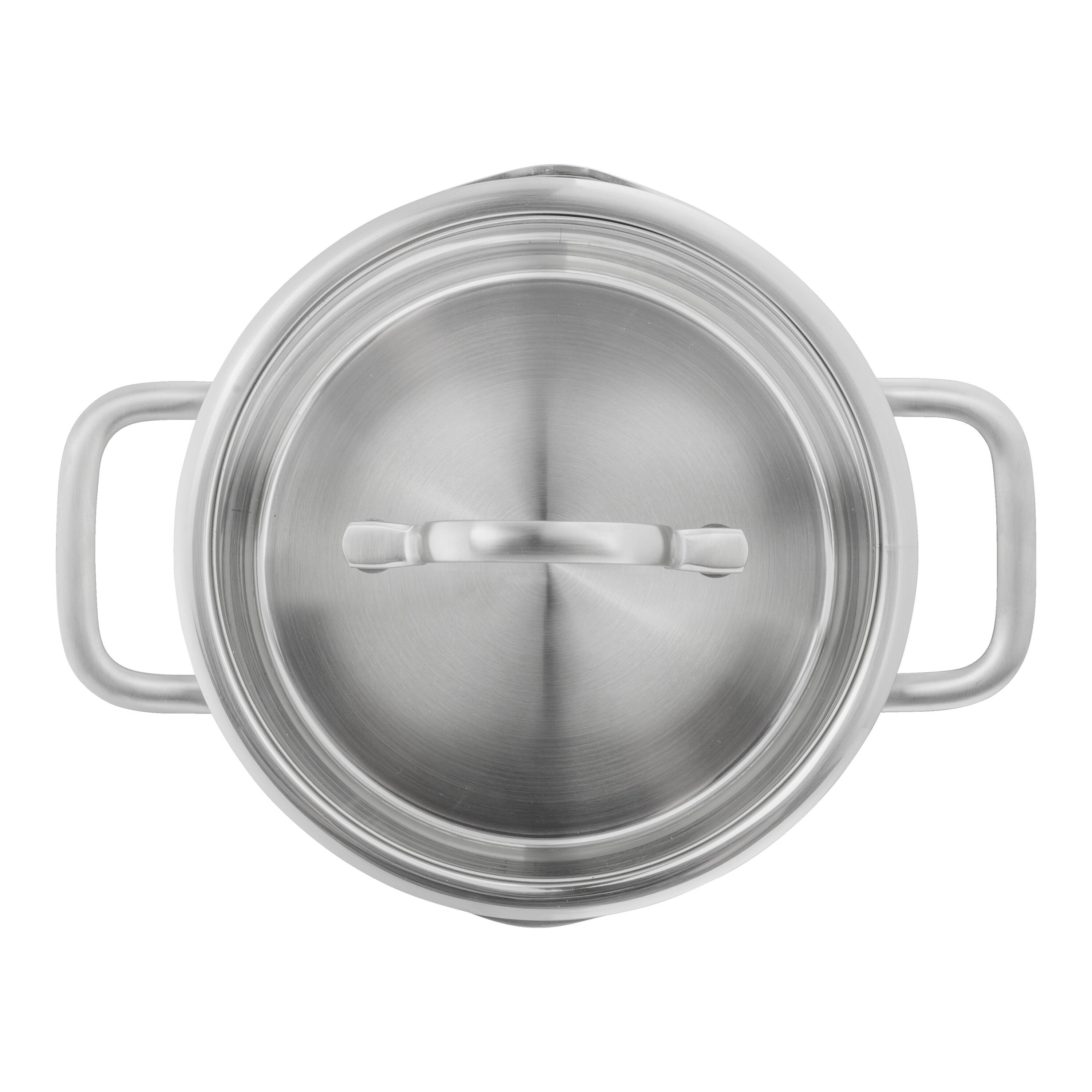 4-pcs Stainless steel Pot set silver