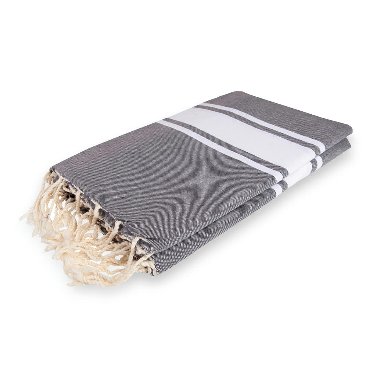 ST TROPEZ - Nappe carrée coton  170x170 gris moyen