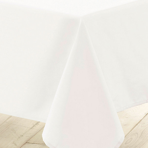 Nappe rectangulaire unie Essentiel (140x200 cm - Blanc)