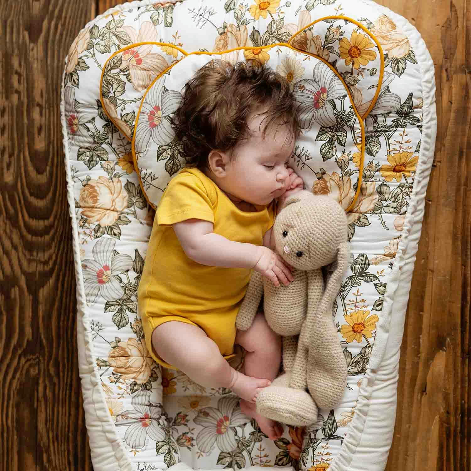 NÉO VINTAGE - Réducteur de lit  nid cocon bébé