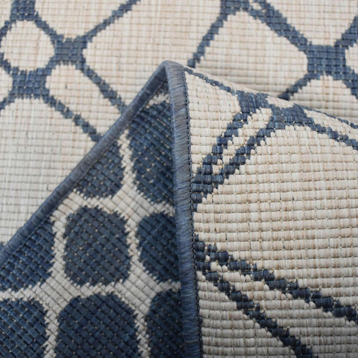 EXT DORBA REVERSIBLE - Tapis extérieur bleu 160x230