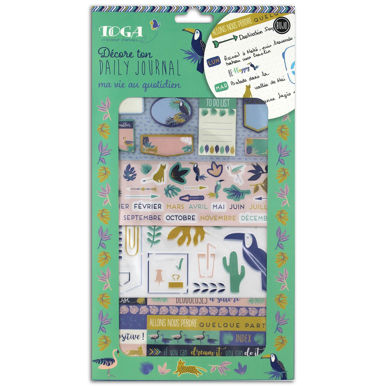- Set de personnalisation bullet journal jungle