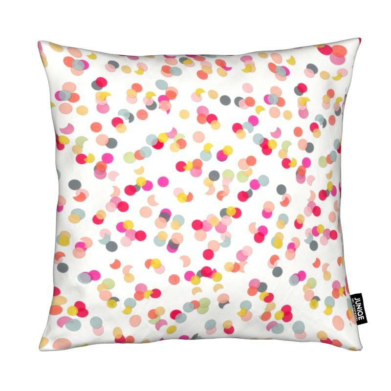 CONFETTI MIX PINK - Coussin en microfibre en multicolore 40x40