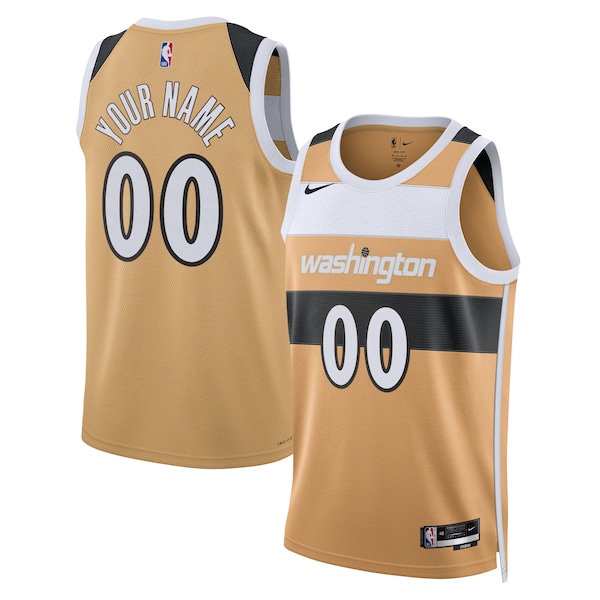 Washington Wizards Nike Unisex 2025/26 City Edition Swingman Custom Jersey - Gold