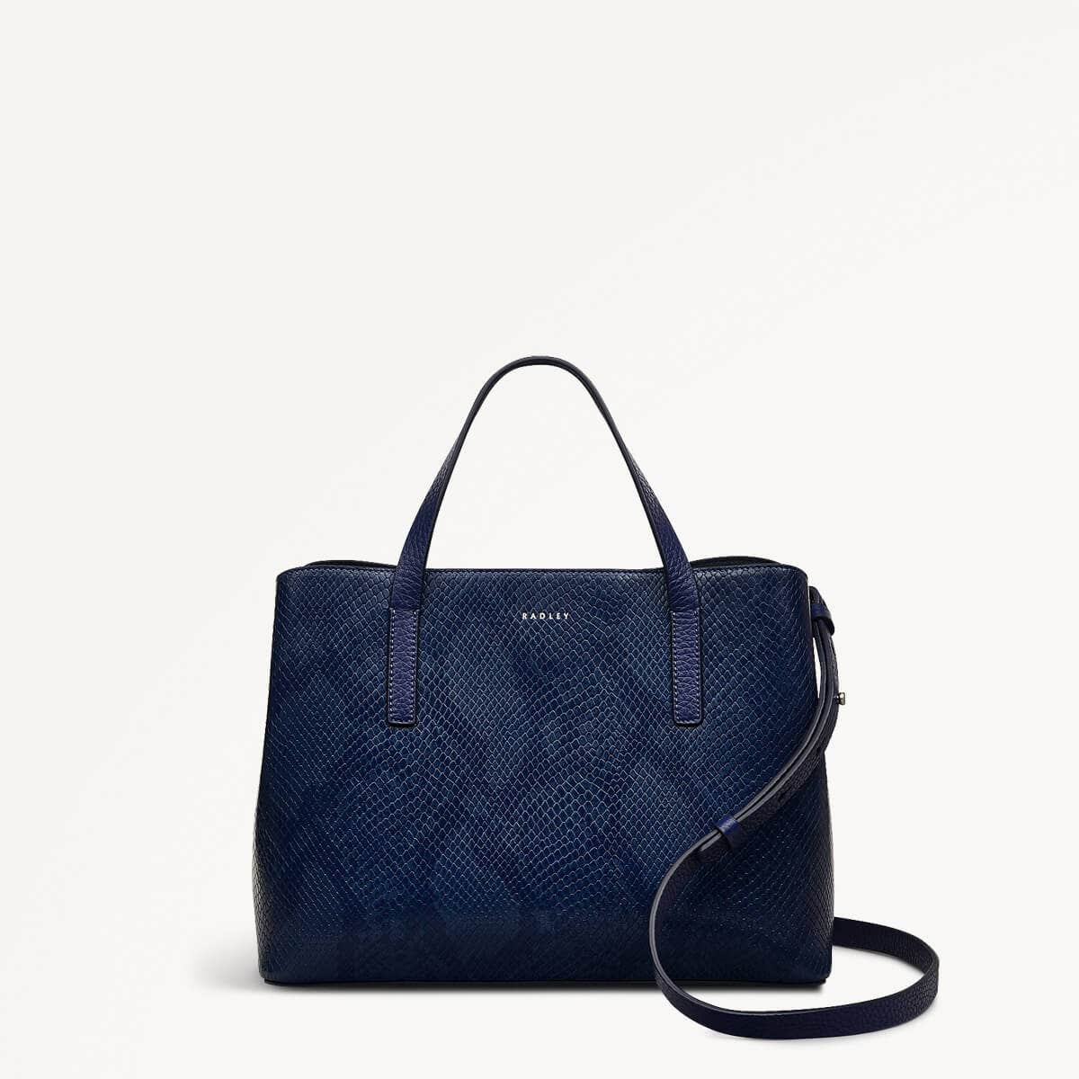 Dukes Place - Faux Snake Medium Ziptop Grab Bag - RHD13903