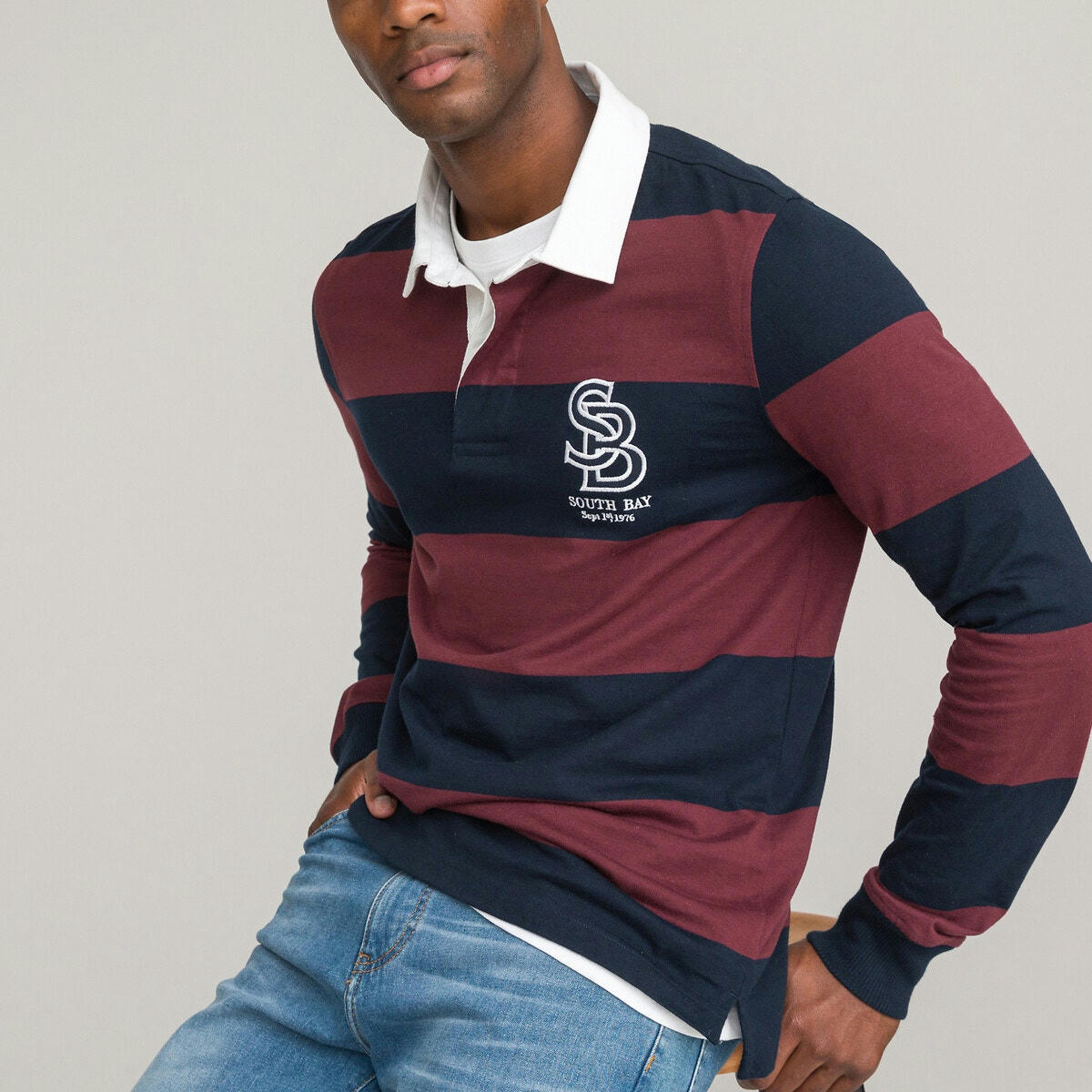 Polo manches longues jersey