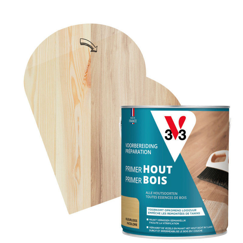 Primer pour bois incolore 2,5 L V33