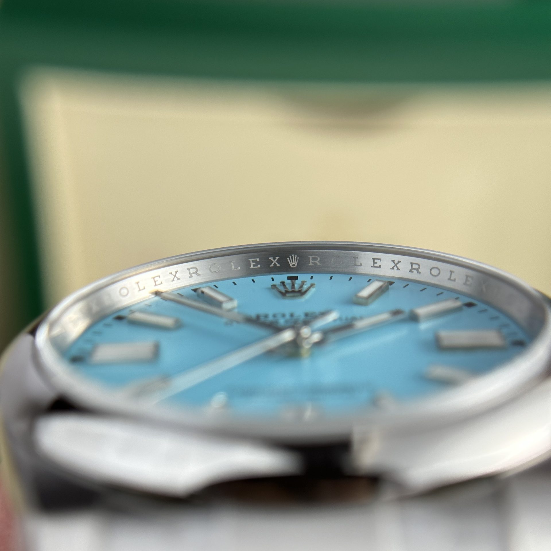 Rolex Oyster Perpetual 124300 904L Steel Ice Blue Dial 41mm Oyster Super Clone