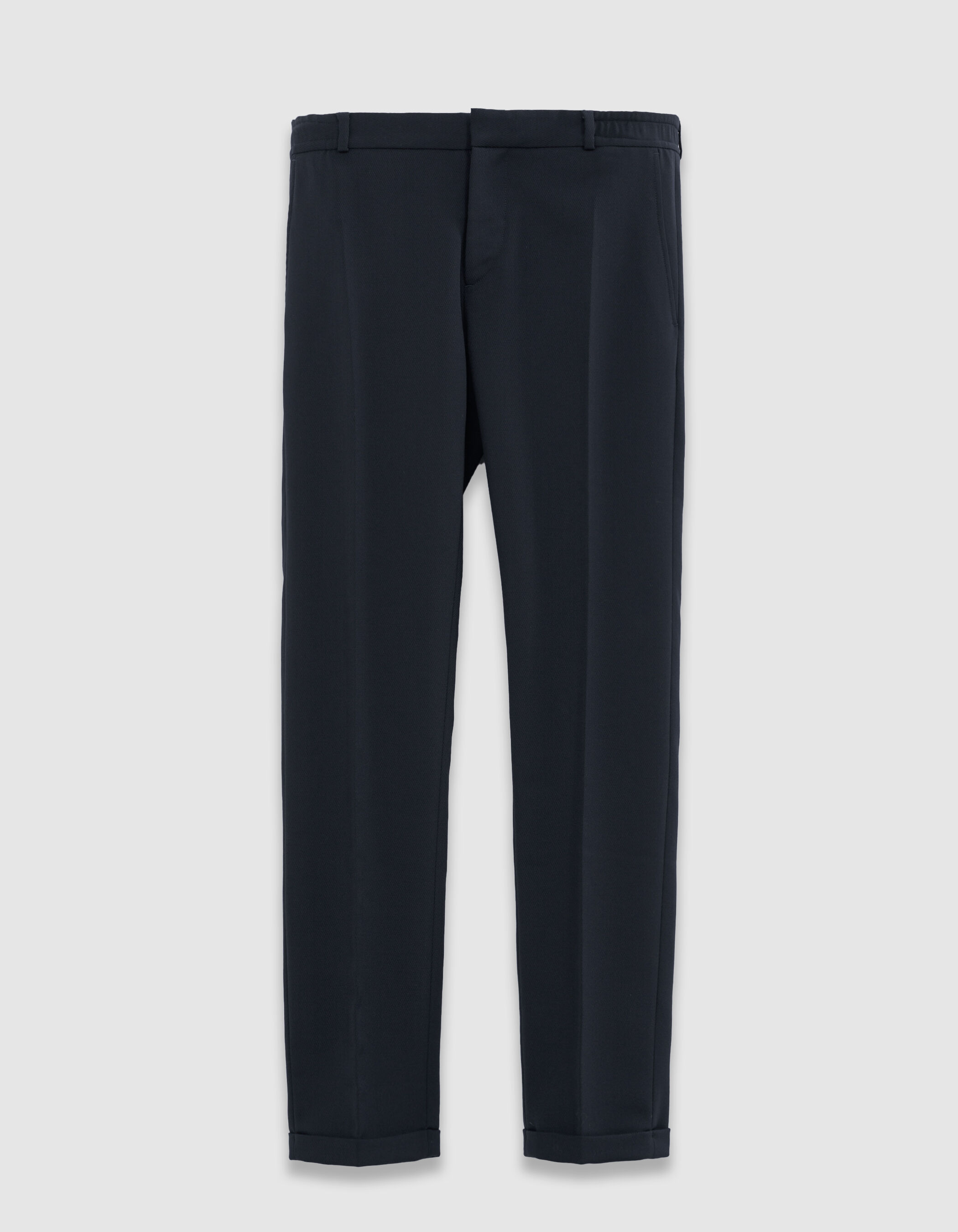Pantalon de costume marine élastiqué dos Homme