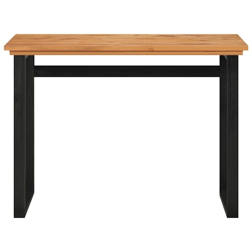 NNEVL Desk 100x45x75 cm Solid Teak Wood