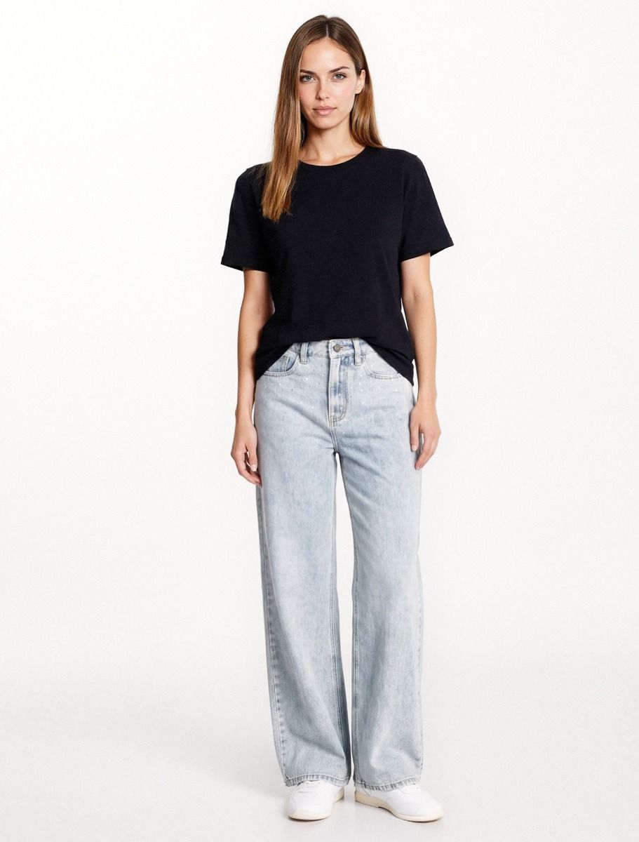 Μπλούζα με στρογγυλή λαιμόκοψη