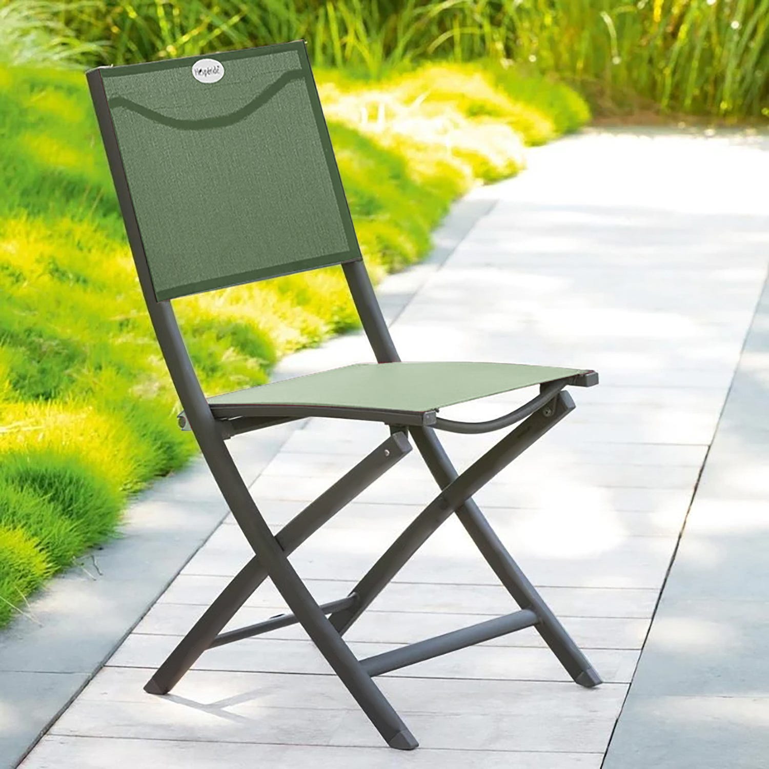 Sedia da giardino pieghevole Modula verde