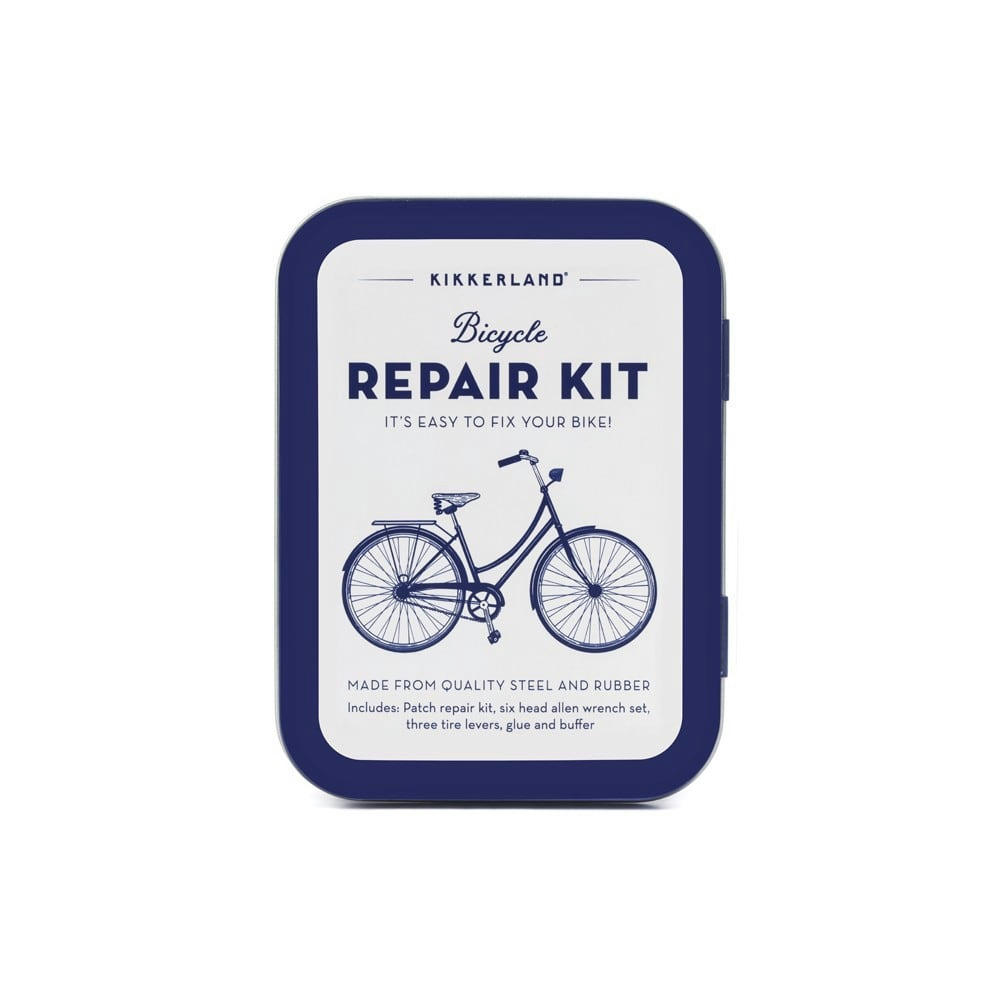 VÉLO - Kit de réparation vélo acier bleu