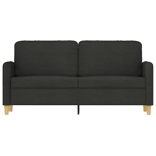 NNEVL 2-Seater Sofa Black 140 cm Fabric