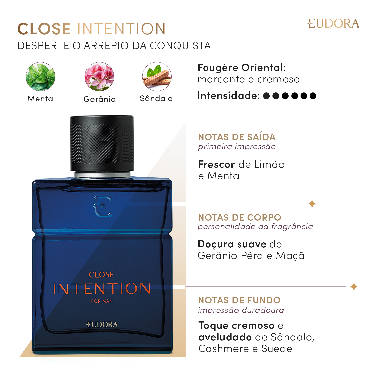 Close Intention Desodorante Colônia 100ml