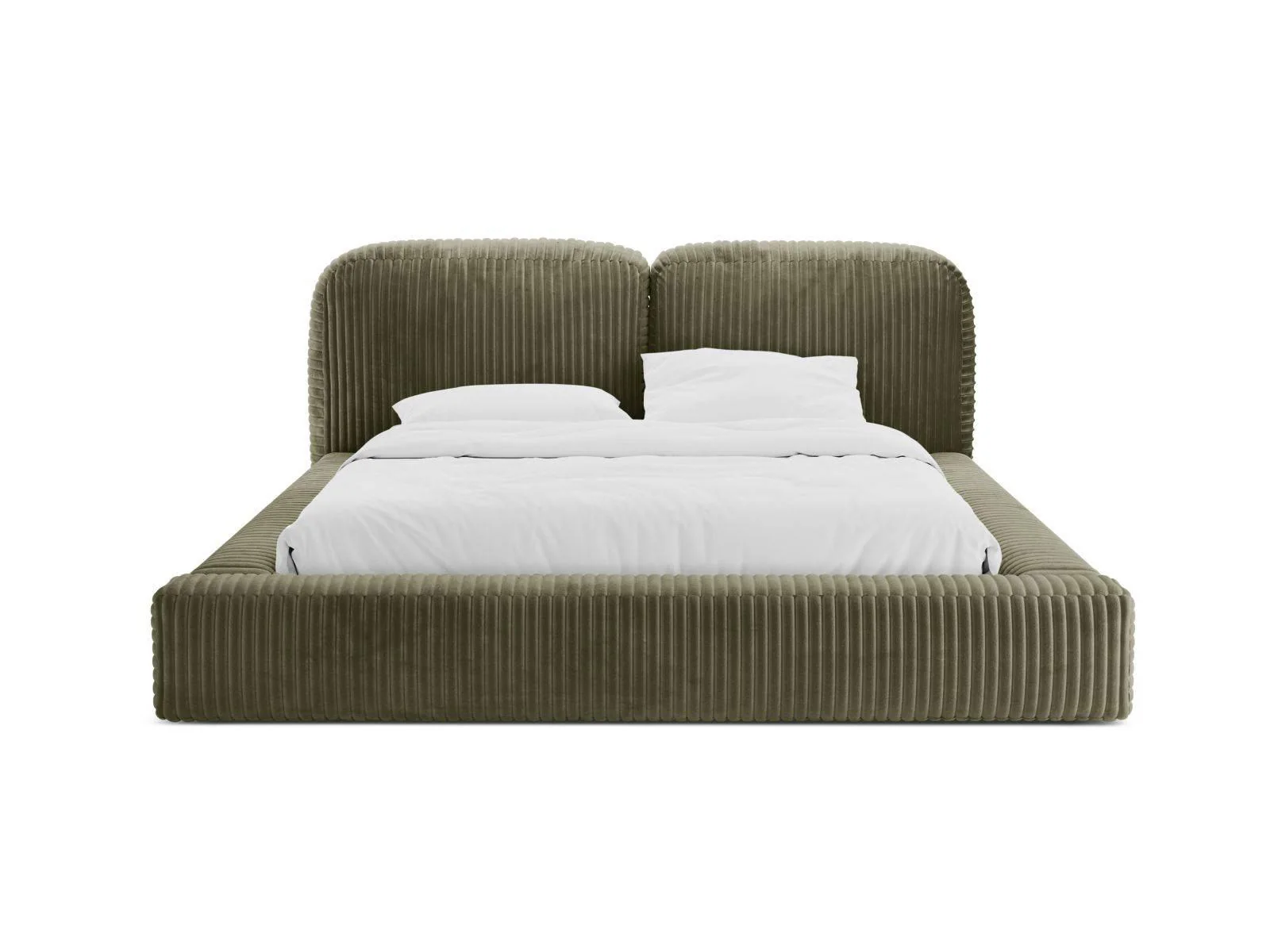 Bedframe Martina ribstof 160 x 200 met opbergruimte