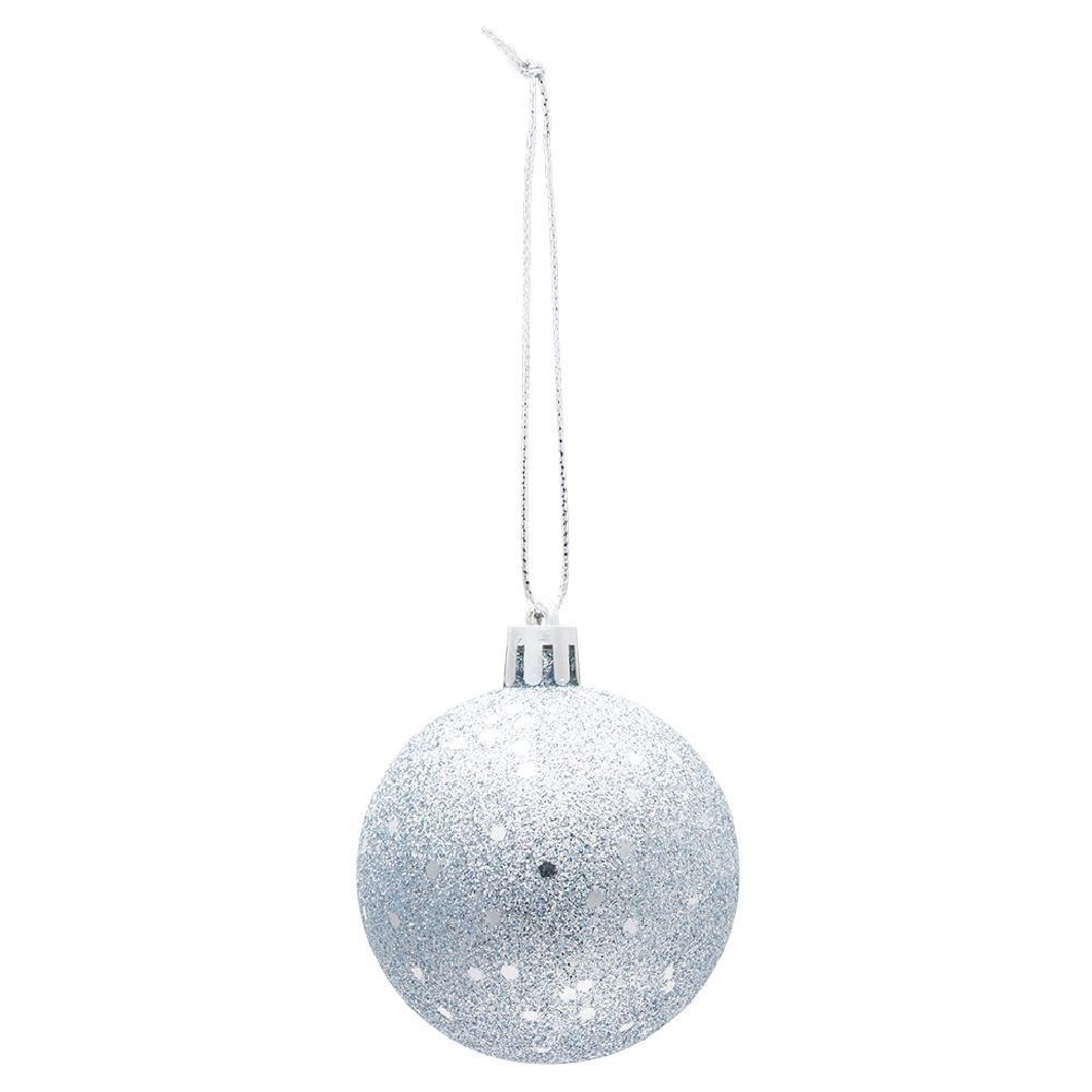 Boule de No&euml;l à paillettes Ø6 cm