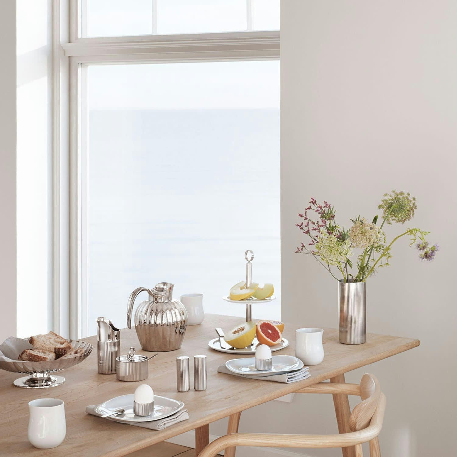 BERNADOTTE - Vase en acier inoxydable H11cm