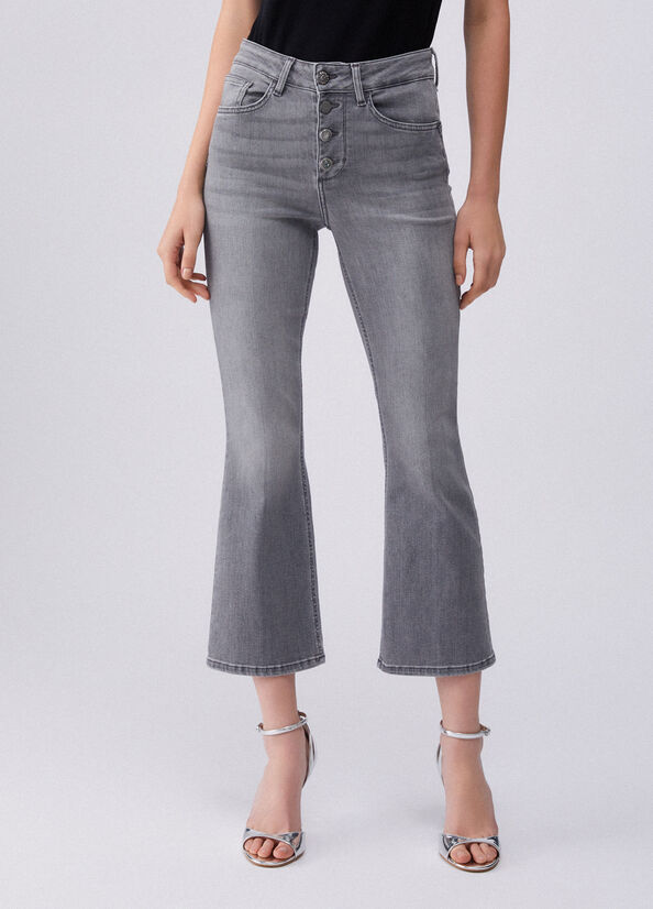 Jeans bootcut a vita alta