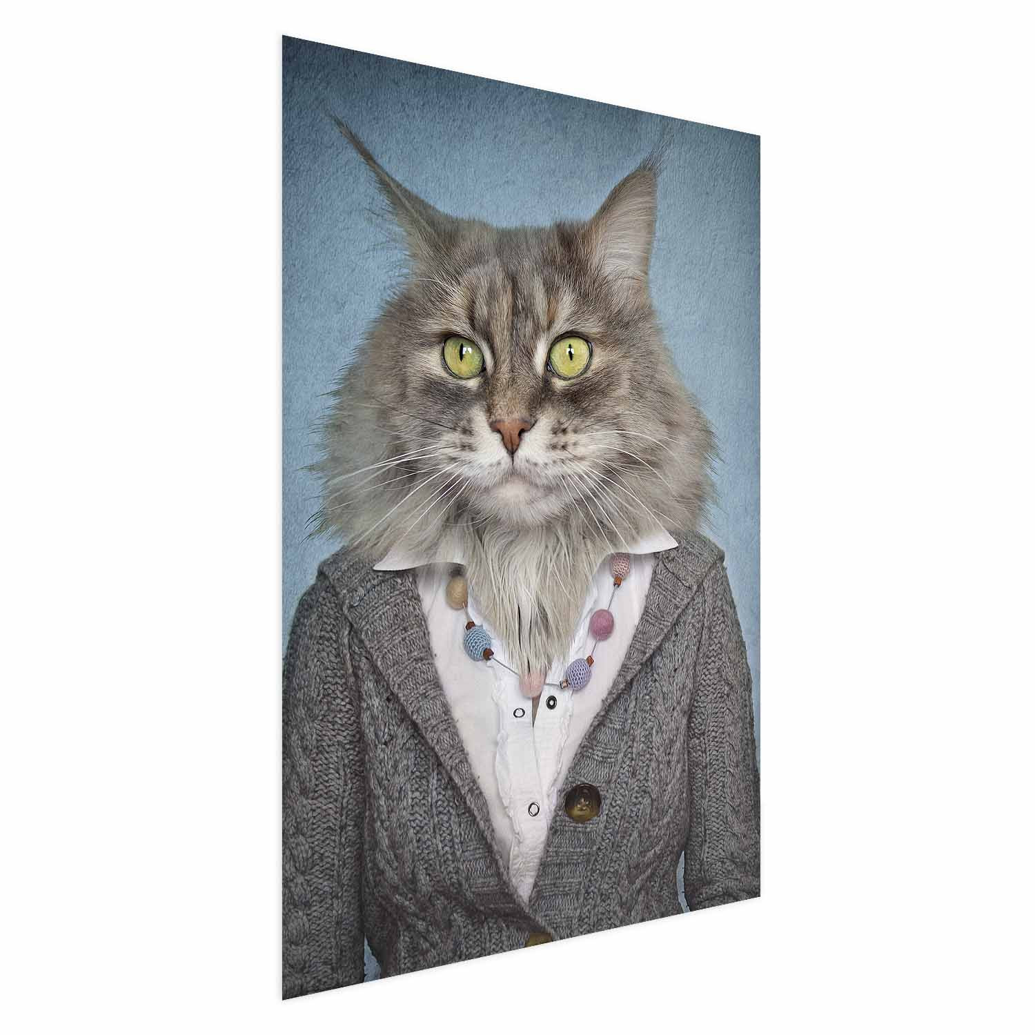Plakat Pani kot 21x30 cm