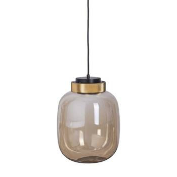 Lampa wisząca BOOM LED bursztynowo złota25 cm