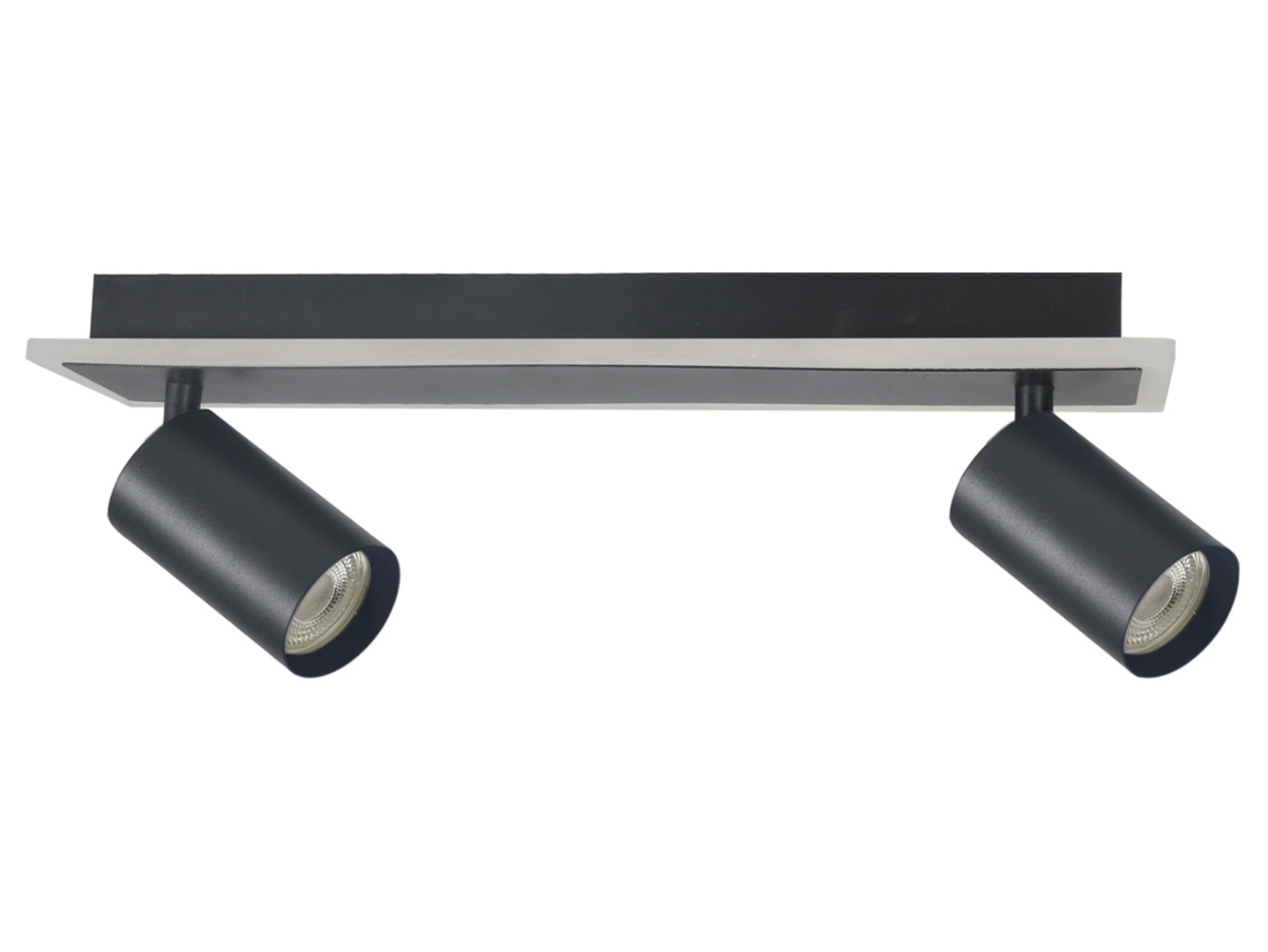 Spot Parma 3-punktowy 2xGU10 LED metalowy czarny