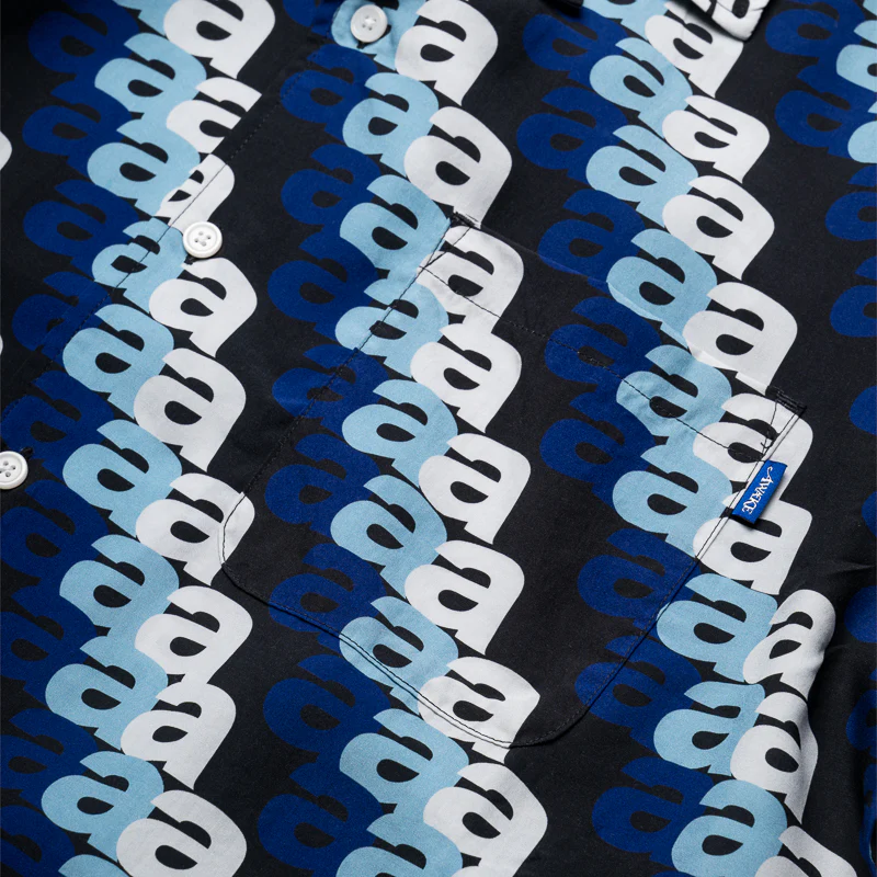 Awake NY Triple 'A' Print Camp Shirt - Blue/Multi