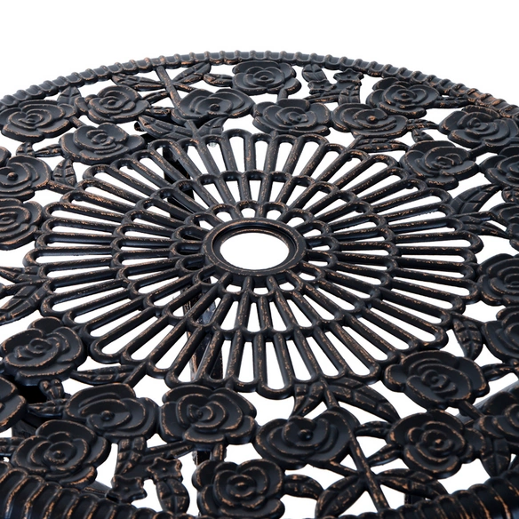 Bistro-Set, 2 Sitzplätze, Aluminium/Metall