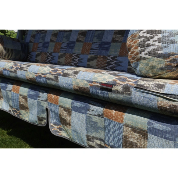 Hollywoodschaukelauflage »Trend«, blau, Patchwork, BxL: 180 x 54 cm