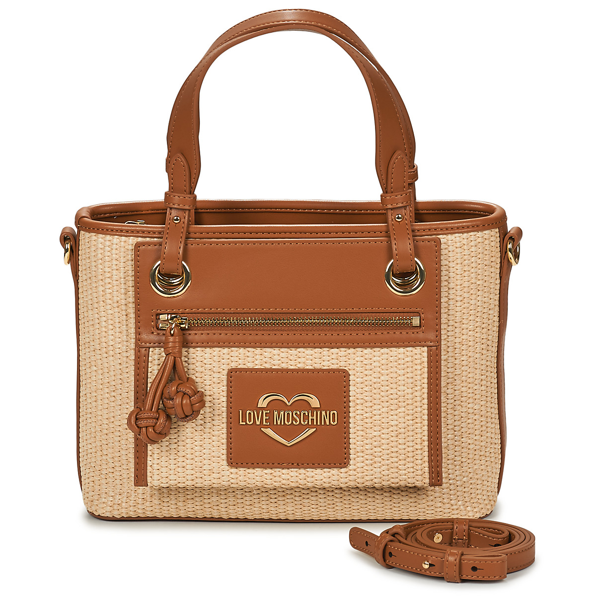Love Moschino - STRAW CHIC JC4341PP0O - Beige / Cognac