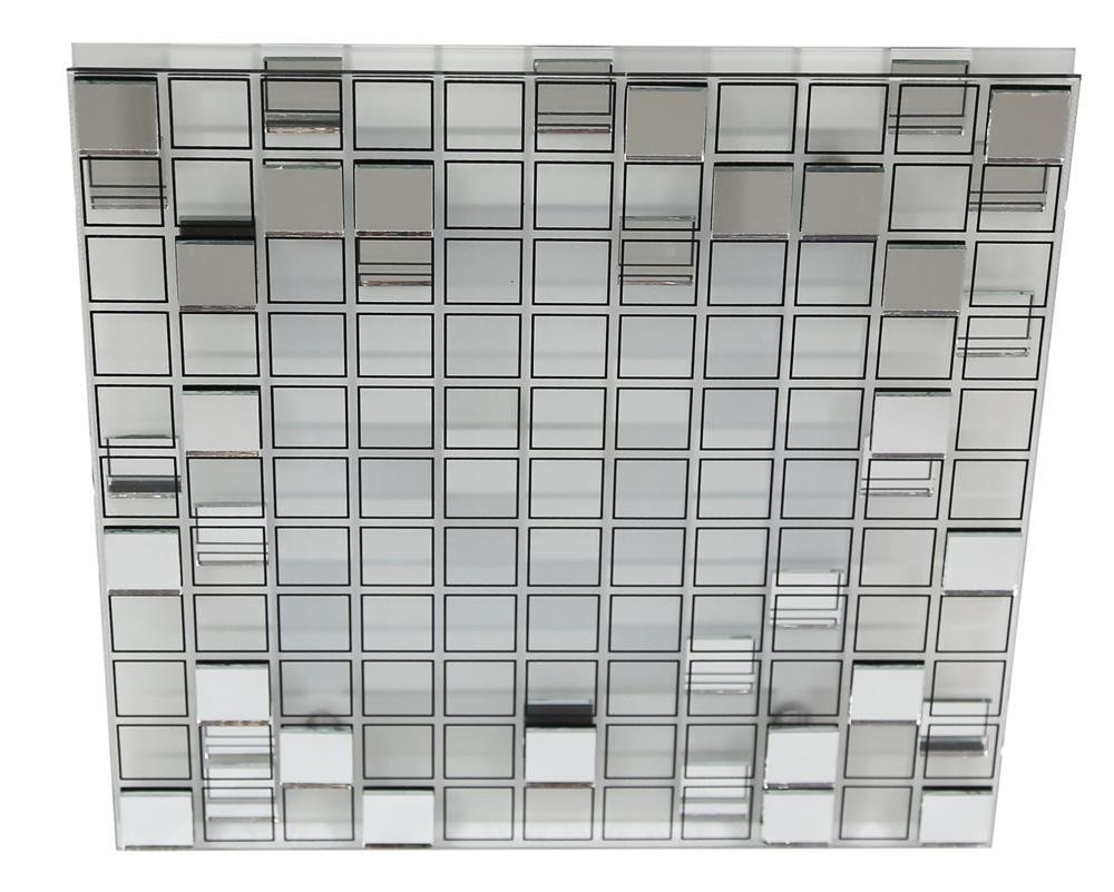 Plafon MOSAICkwadratowy biało-srebrny LED 1x9W 31cm 550lm IP20 Candellux