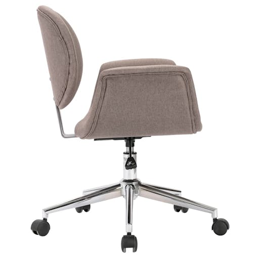 NNEVL Swivel Office Chair Taupe Fabric