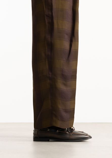 Bruine leren bootschoenen