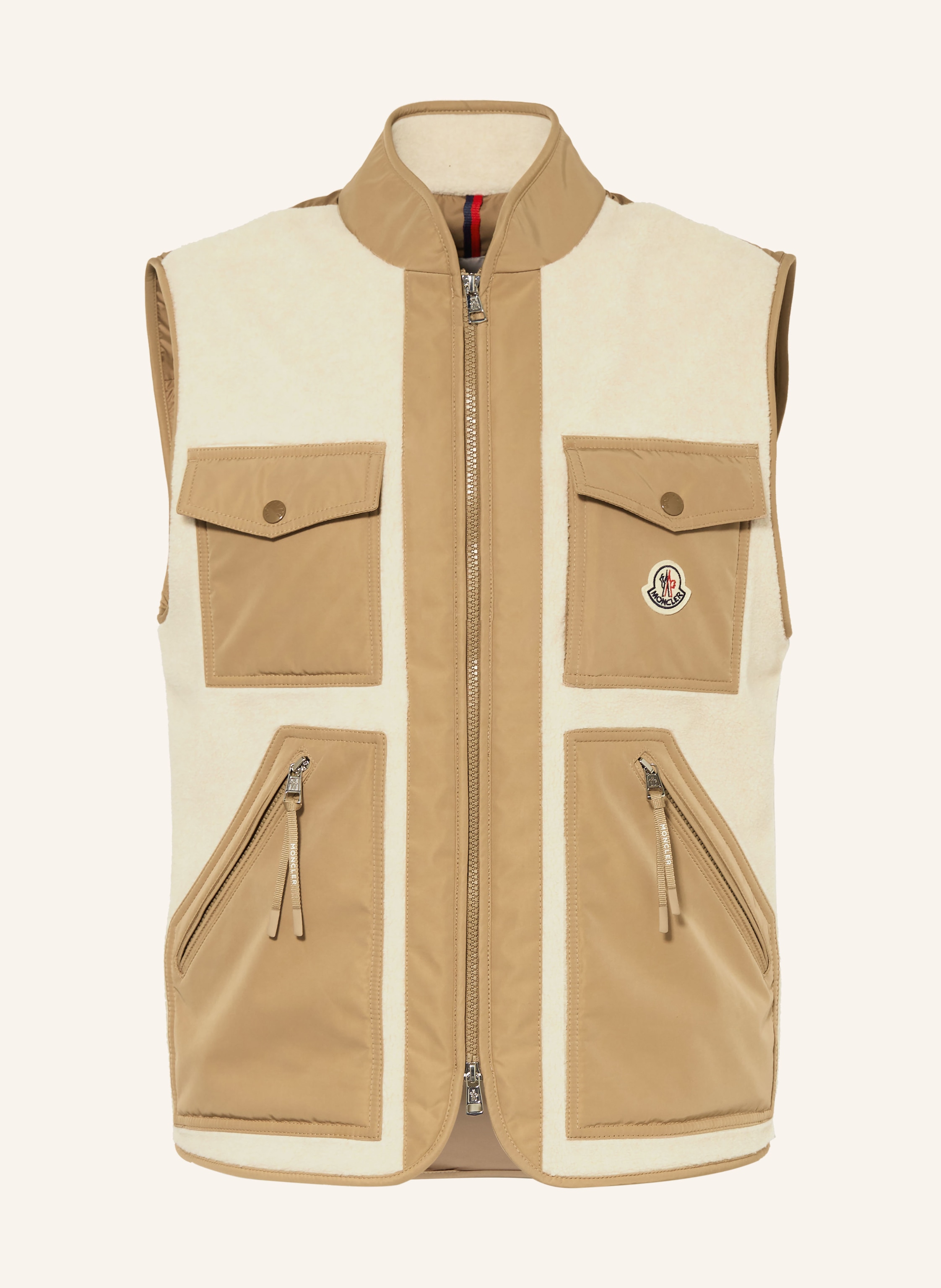 MONCLER Daunenweste KARAKAI im Materialmix