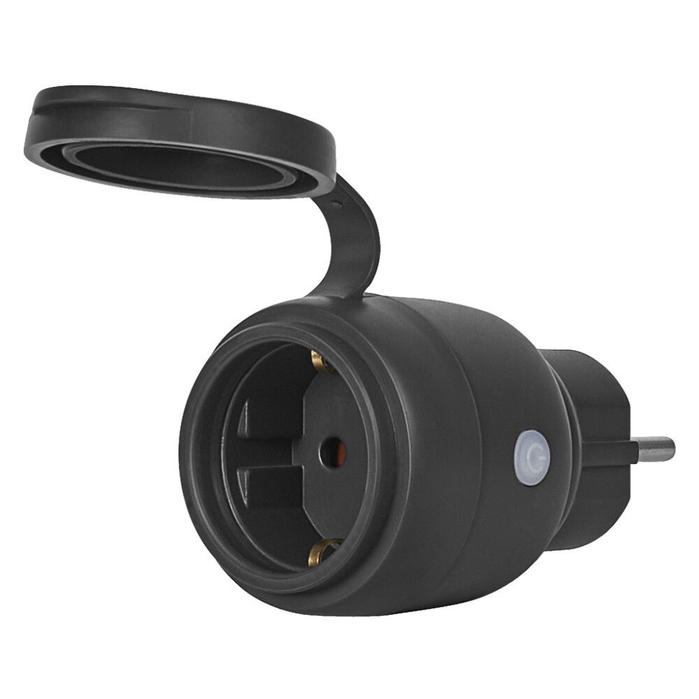 SMART PLUG OSRAM SMART  WIFI UTENDØRS IP44 SVART