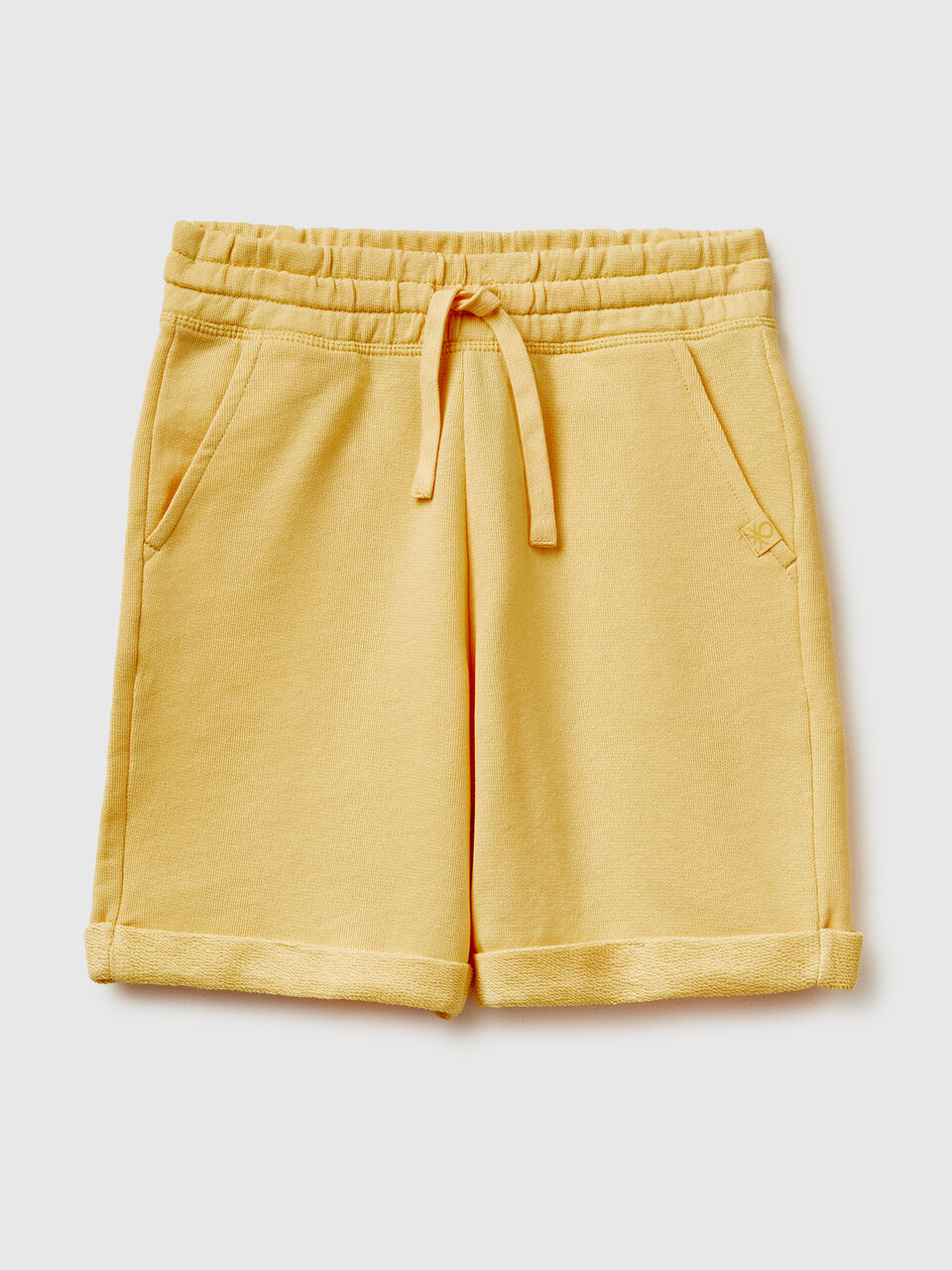 Bermuda shorts in pure cotton fleece