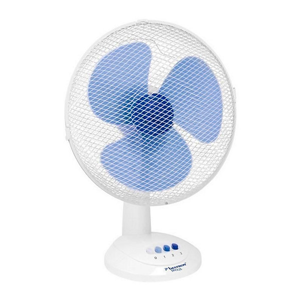 BESTRON Ventilateur de Table - Panier 35cm - Blanc - 40W - Debit dair 40,24,20m3/min. Vitesse de lair 2,49m/sec - Sonore: 49,3 d