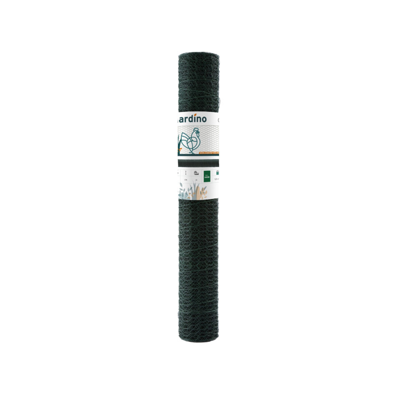 Grillage à triple torsion plastifié vert Ø 13 mm 0,75 x 10 m GIARDINO