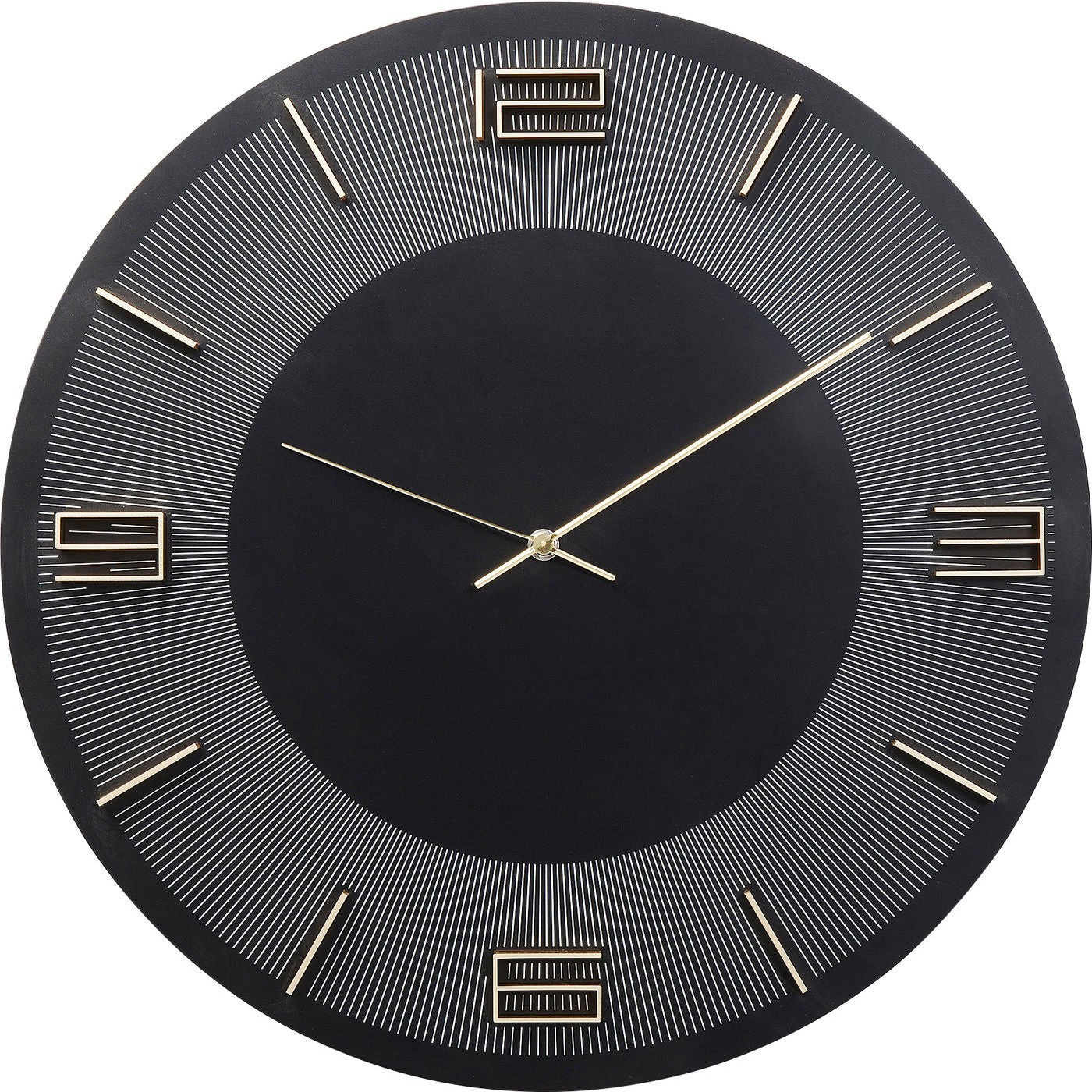Wandklok Leonardo zwart Kare Design