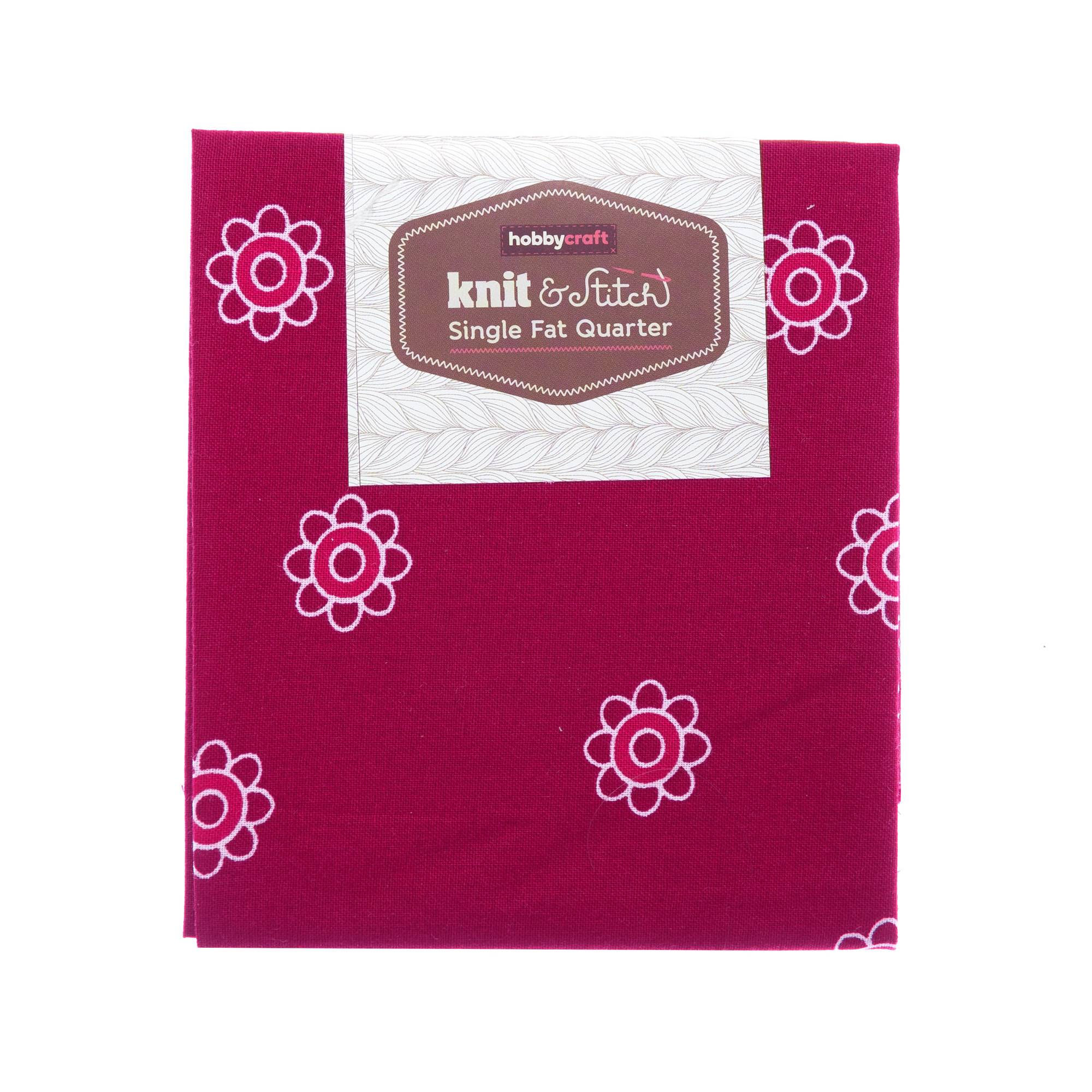 Pink Flower Single Cotton Fat Quarter