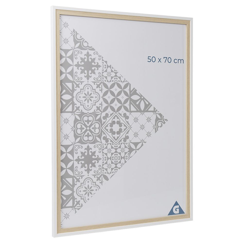 Cadre photo plastique effet bois 54x74cm pour photo 50x70cm