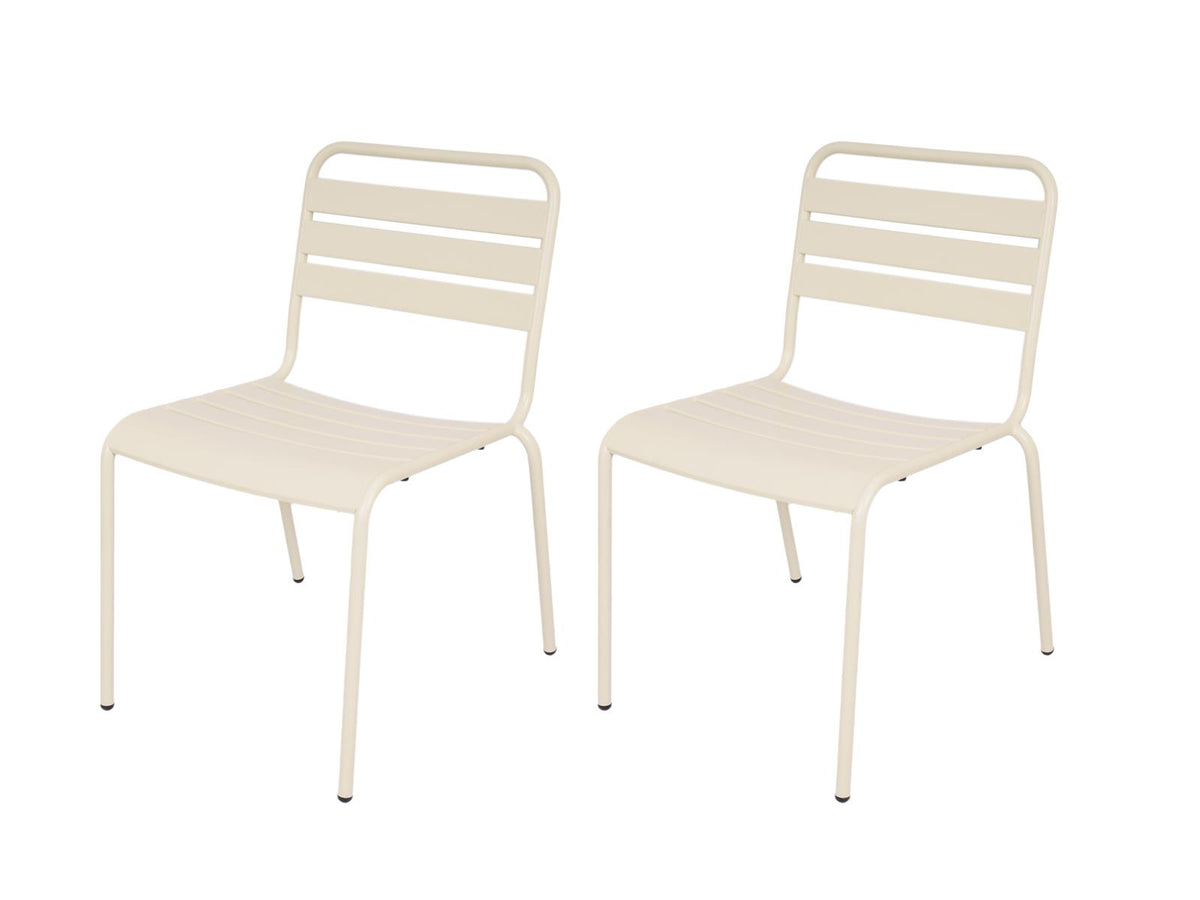 MaximaVida metalen tuinstoel Max ivoor - doos per 2 stuks