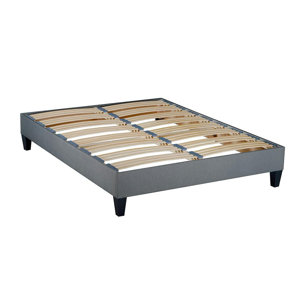 ERGOSTAR - Sommier à lattes en bois  180x200  Coloris Gris  Livré en kit
