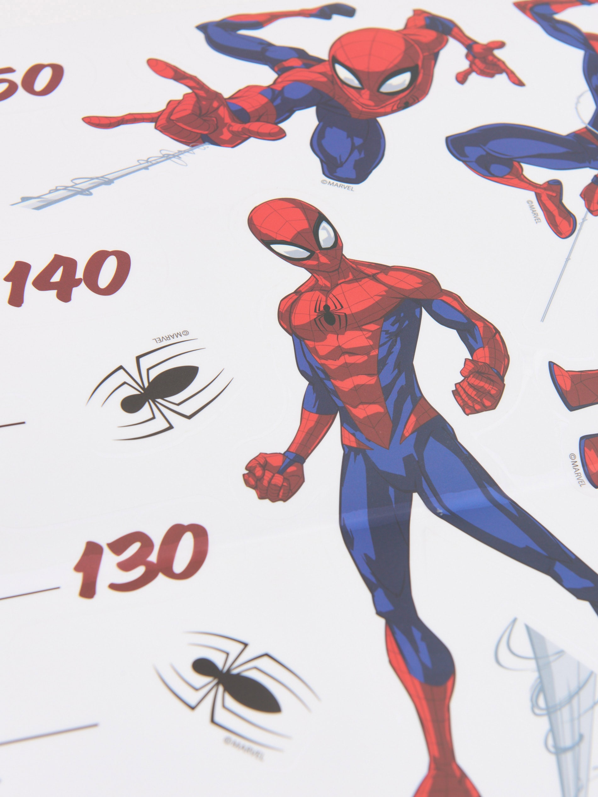 Naklejki na ścianę z centymetrem Spider-Man